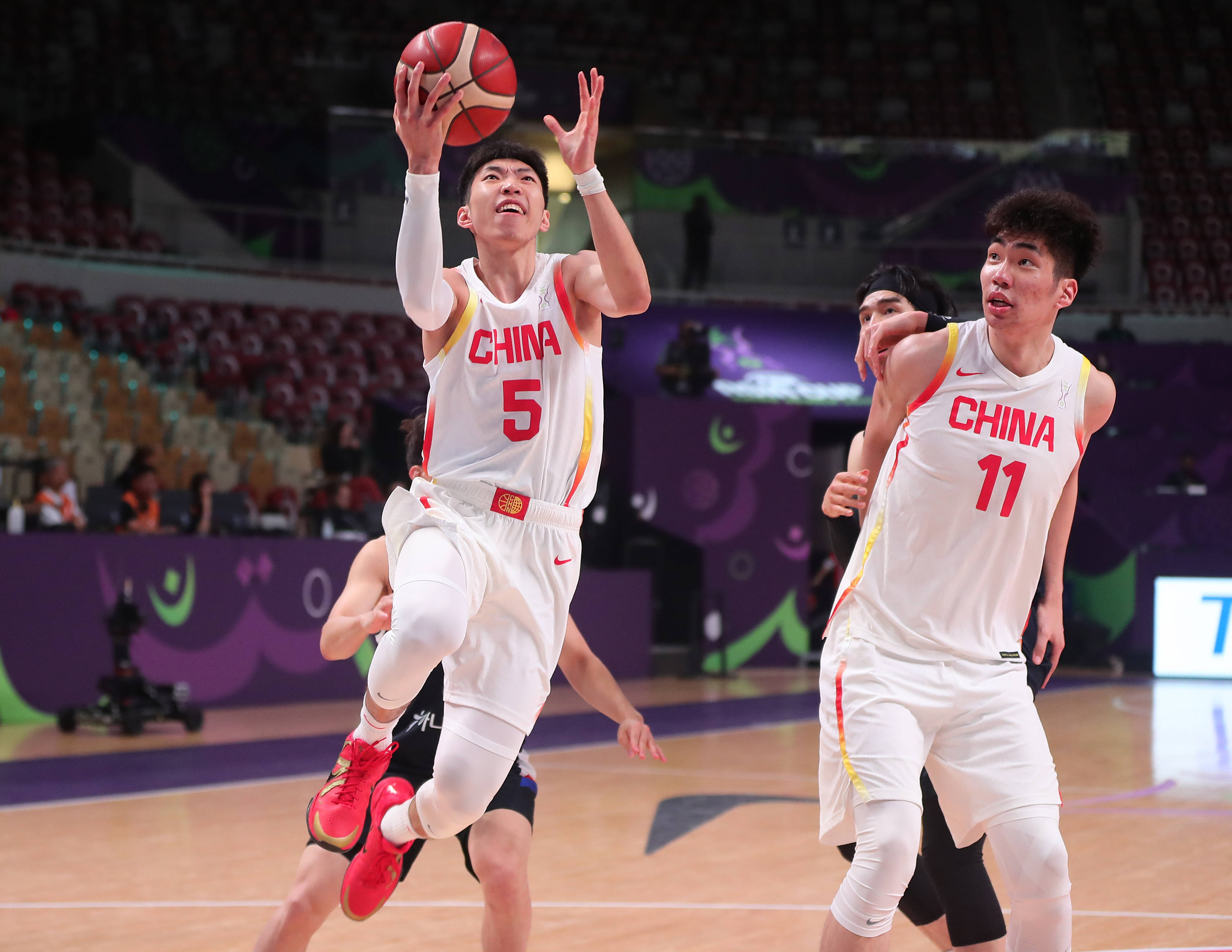 （体育）篮球——国际篮联亚洲杯：中国队对阵韩国队