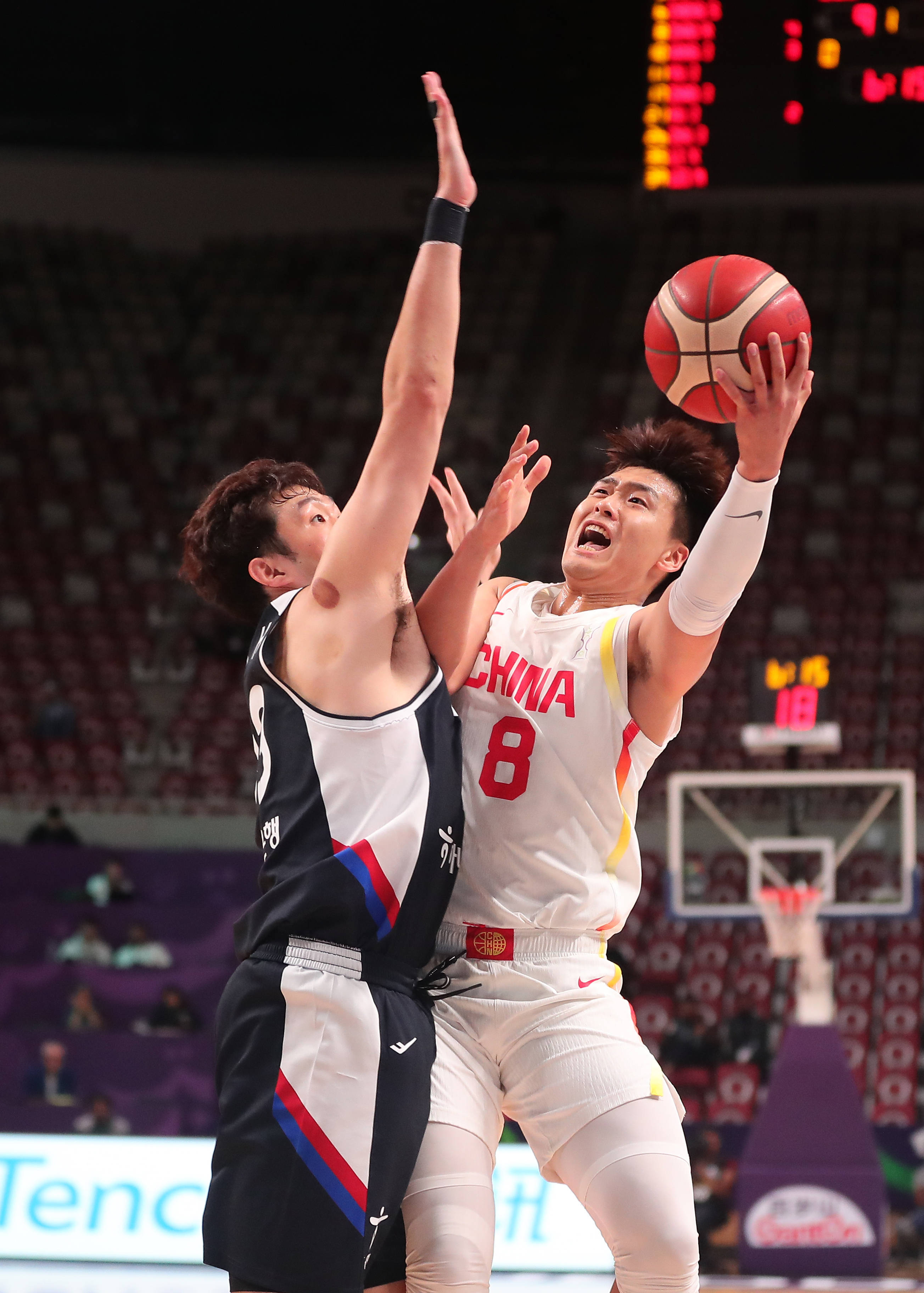 （体育）篮球——国际篮联亚洲杯：中国队对阵韩国队